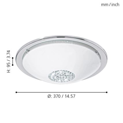 Eglo - LED Deckenleuchte LED/12W/230V