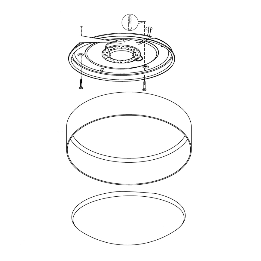 Eglo - LED Deckenleuchte LED/12W/230V