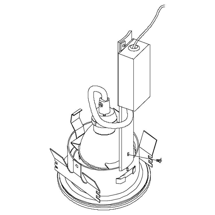 Eglo - LED-Einbauleuchte für Badezimmer 1xGU10/5W/230V IP65