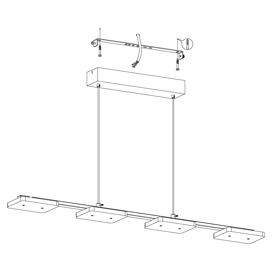 Eglo - LED-Hängeleuchte 4xLED/4,5W/230V