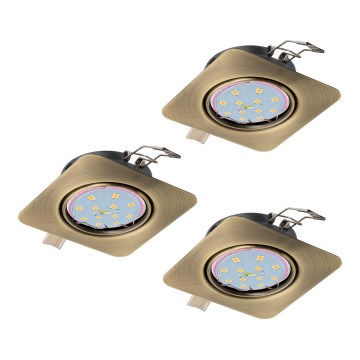 Eglo 94269 - SET 3x LED Einbauleuchte PENETO 3xGU10-LED/5W/230V
