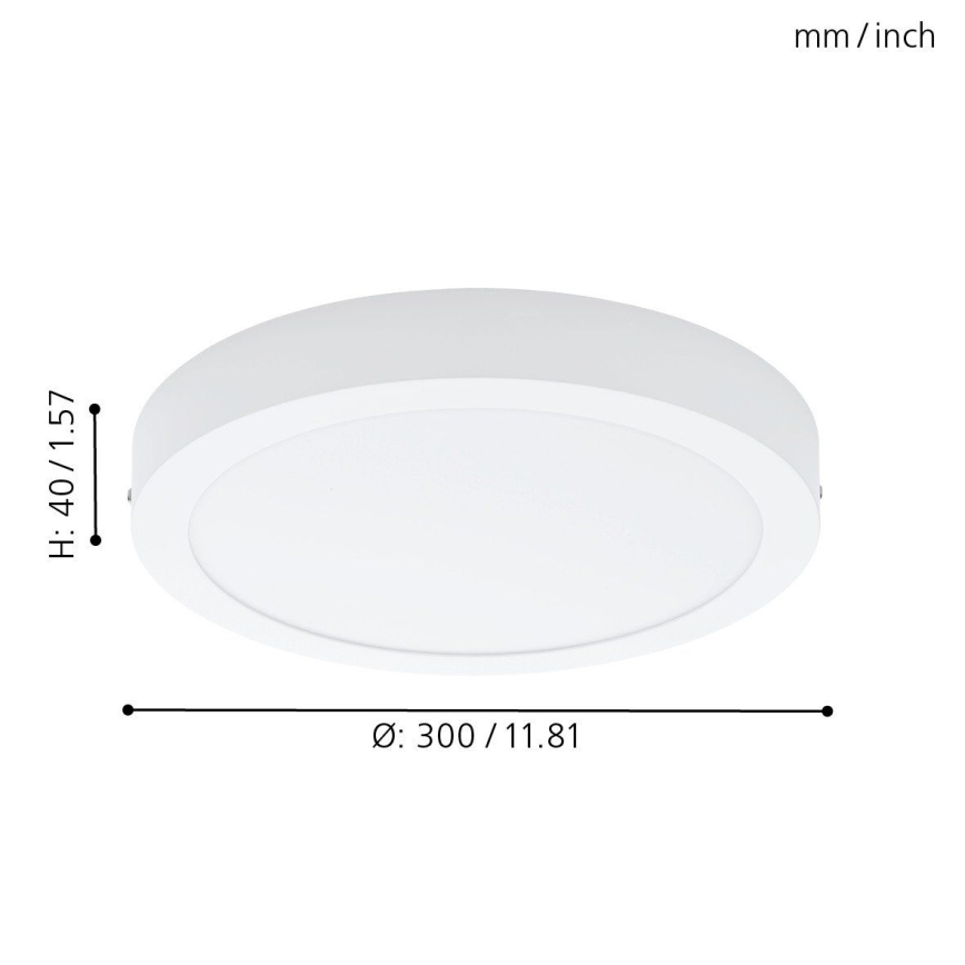 Eglo 94536 - LED Deckenleuchte FUEVA 1 LED/24W/230V