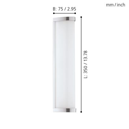 Eglo - LED-Badezimmerleuchte 1xLED/8W/230V IP44