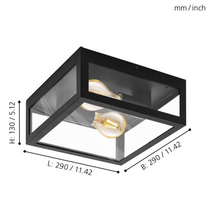 Eglo - Außenleuchte 2x60W