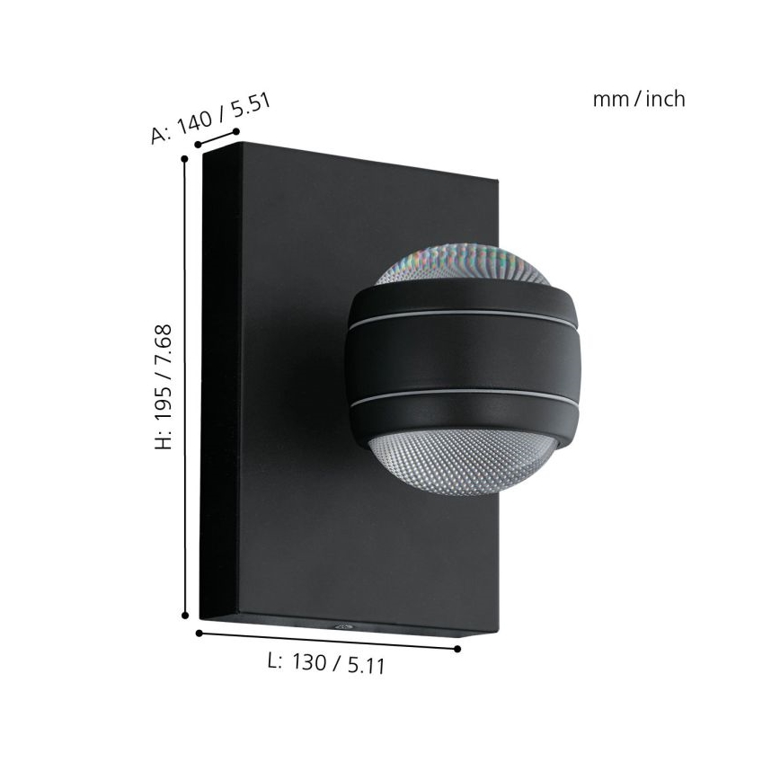 Eglo - LED-Außenleuchte 2xLED/3,7W/230V IP44