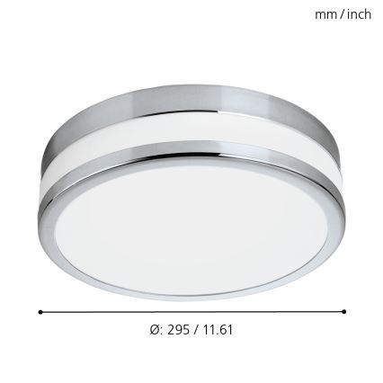 Eglo - LED-Badezimmerleuchte 1xLED/24W/230V IP44