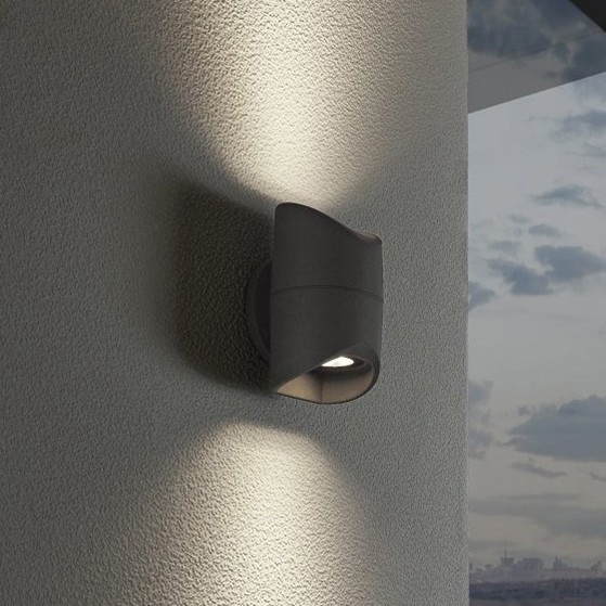 Eglo 95076 - Außenwandleuchte ABRANTES 2xLED/6W/230V IP44