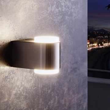 Eglo 95079 - Outdoor-Wandleuchte BRIONES 2xLED/3W/230V IP44