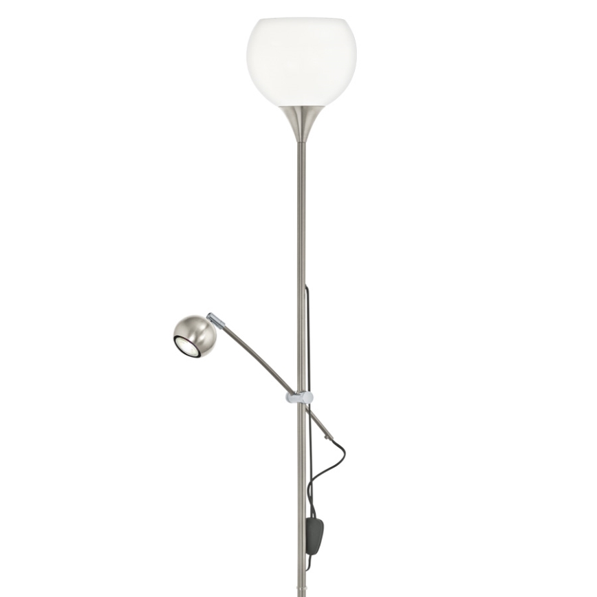 Eglo 95317 - LED Stehlampe SPELLO 1xE27/60W + 1xGU10-LED/4W