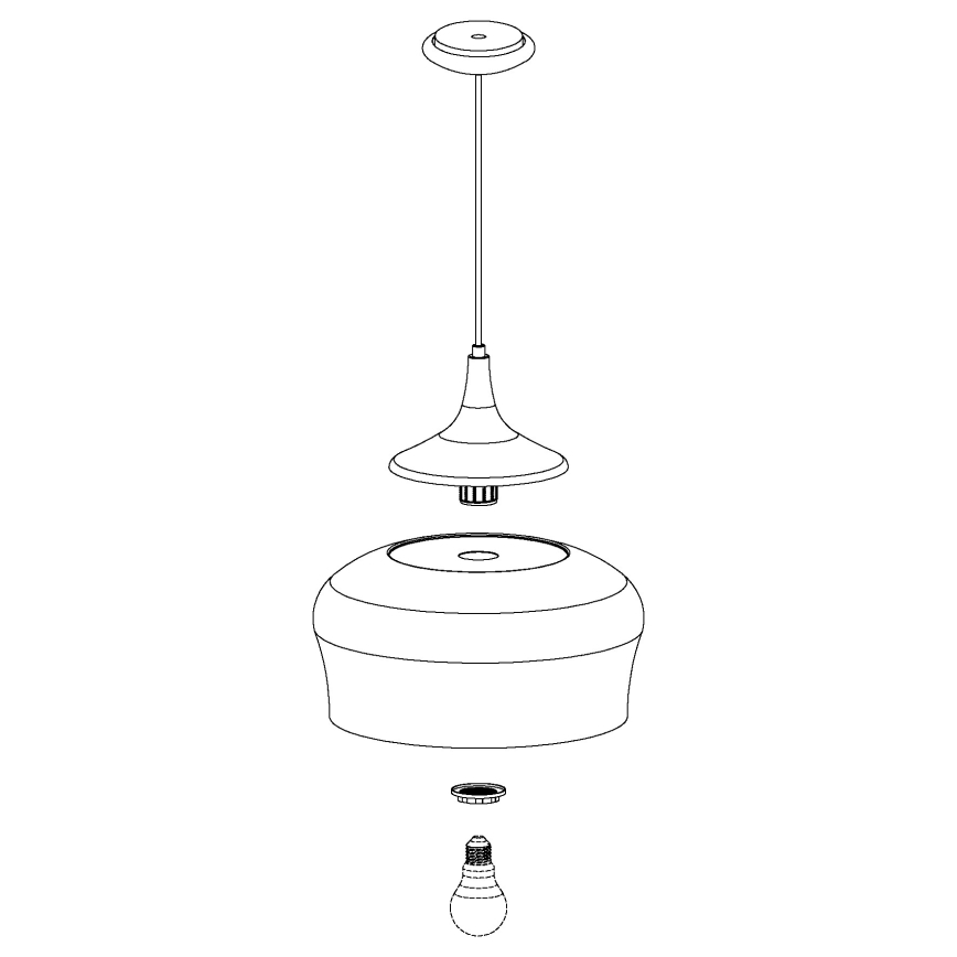 Eglo - Kronleuchter 1xE27/60W/230V