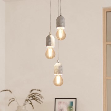 Eglo 95523 - Kronleuchter SILVARES 3xE27/60W/230V