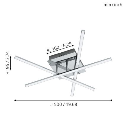 Eglo - LED-Deckenleuchte LED/13,2W/230V