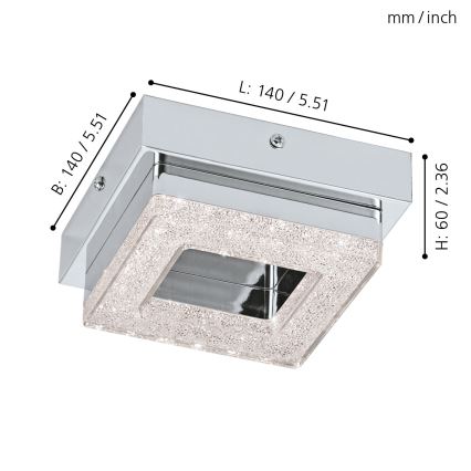 Eglo - LED-Deckenleuchte LED/4W/230V