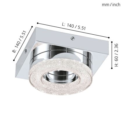 Eglo - LED Deckenleuchte LED/4W/230V
