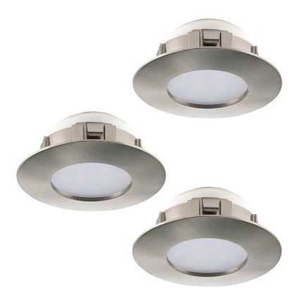 Eglo - SET 3x LED Einbauleuchte PINEDA 1xLED/6W/230V