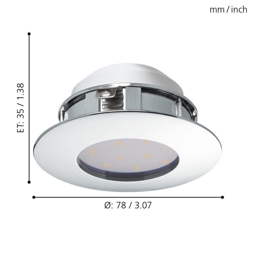 Eglo - LED Einbauleuchte LED/4,9W/230V