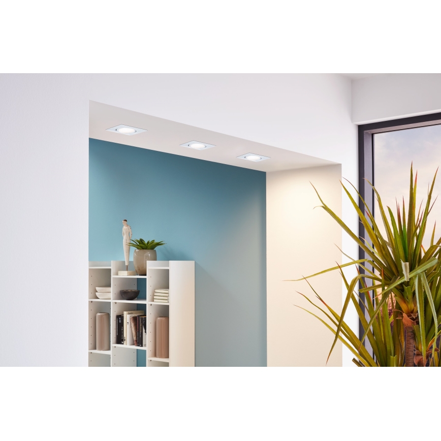 Eglo - SET 3x LED-Einbauleuchten PINEDA LED/4,9W/230V