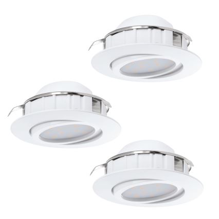 Eglo - SET 3x LED-Einbauleuchte PINEDA 1xLED/4,9W/230V