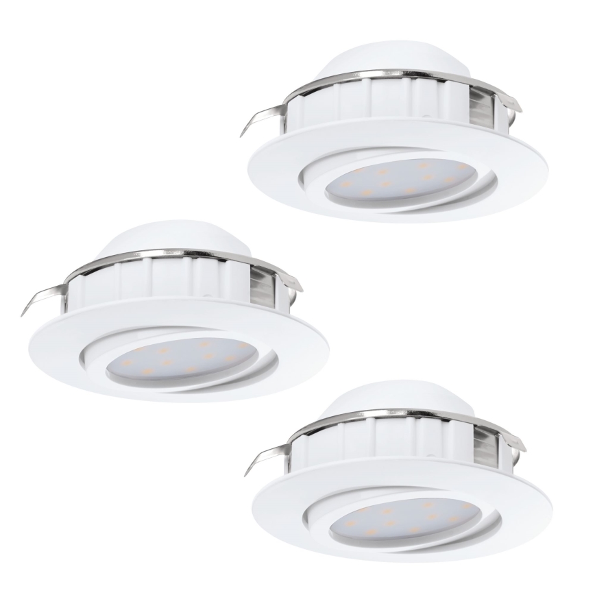 Eglo - SET 3x LED-Einbauleuchte PINEDA 1xLED/4,9W/230V