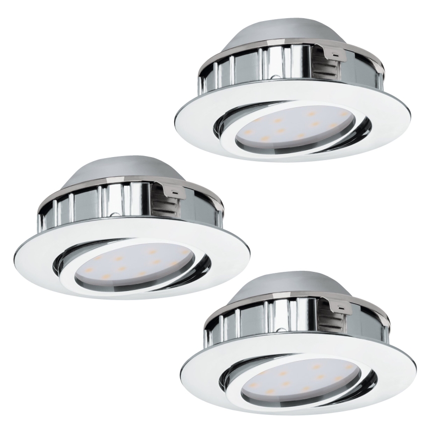 Eglo - SET 3x LED Einbauleuchte PINEDA 1xLED/4,9W/230V