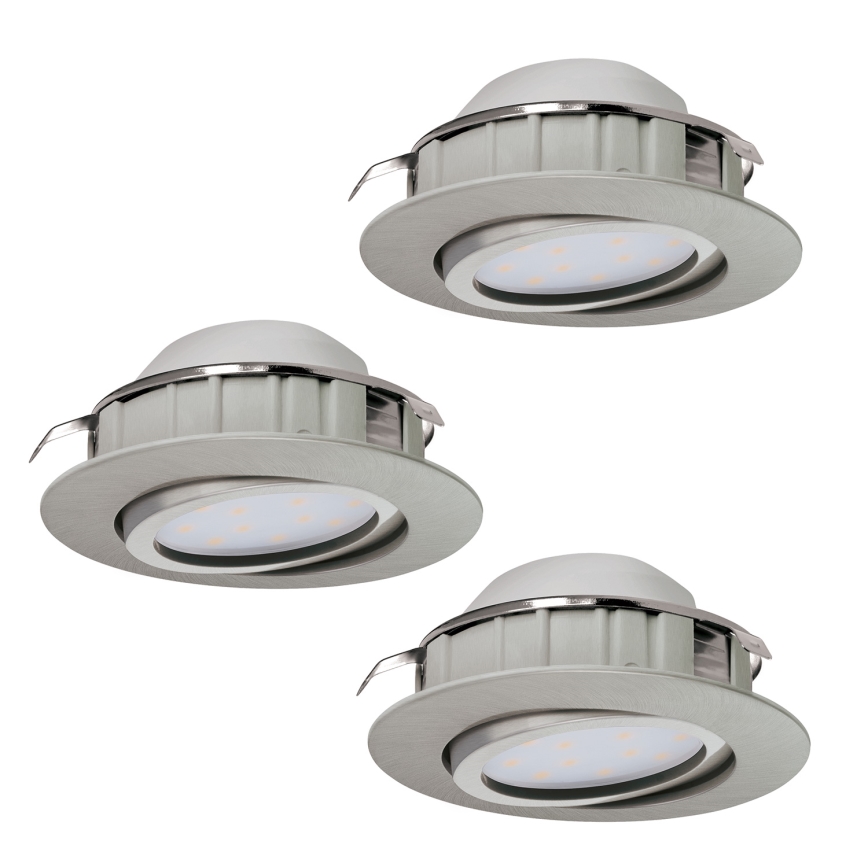 Eglo - SET 3x LED Einbauleuchte PINEDA 1xLED/4,9W/230V