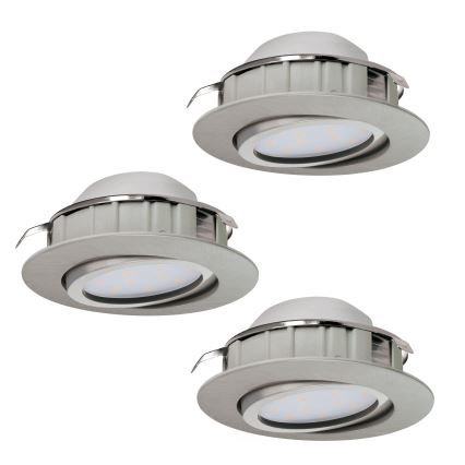 Eglo - 3er-Set LED-Einbauleuchten PINEDA LED/6W/230V