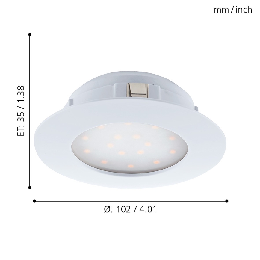 Eglo - LED Einbauleuchte 1xLED/11W/230V