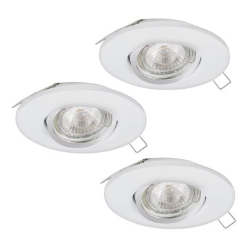 Eglo 95895 - SET 3x LED-Einbauleuchte PENETO 1 1xGU10-LED/3W/230V