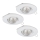 Eglo 95895 - SET 3x LED-Einbauleuchte PENETO 1 1xGU10-LED/3W/230V