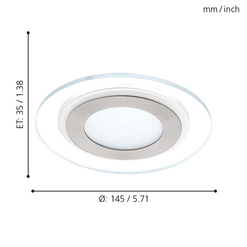 Eglo - LED Einbauleuchte LED/11W/230V