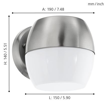 Eglo - LED Außenwandleuchte LED/11W