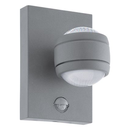 Eglo 96019 - LED Outdoor leuchte mit Sensor SESIMBA 1 2xLED/3,7W
