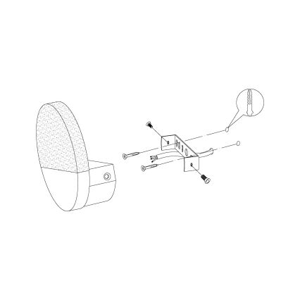 Eglo - LED Wandleuchte LED/4,5W/230V