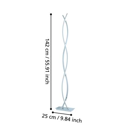 Eglo - LED-Stehleuchte LED/36W/230V glänzender Chrom