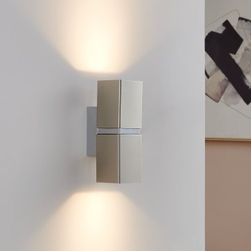 Eglo 96264 - LED-Wandleuchte PASSA 2xGU10/2,8W/230V eckig