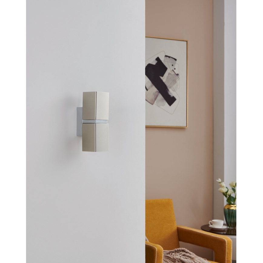 Eglo 96264 - LED-Wandleuchte PASSA 2xGU10/2,8W/230V eckig