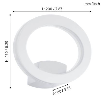 Eglo - LED Außenwandleuchte LED/10W/230V