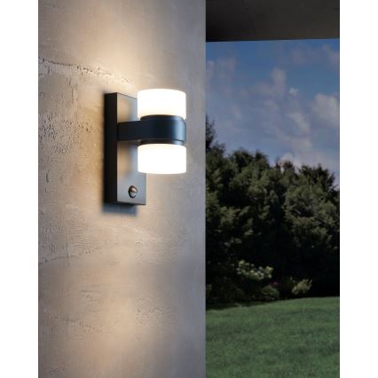 Eglo - LED Outdoor leuchte mit Sensor 2xLED/6W