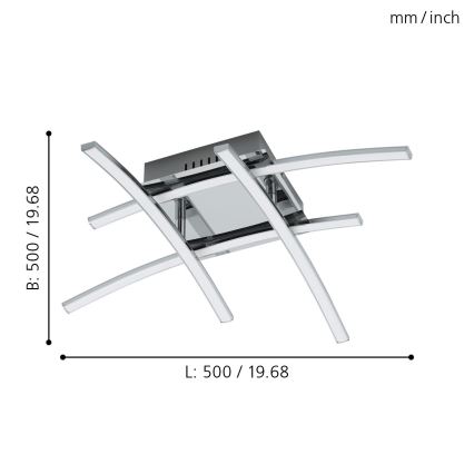 Eglo - LED Decken-Kronleuchter 4xLED/5W/230V