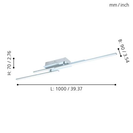 Eglo - LED Deckenleuchte 3xLED/6W/230V