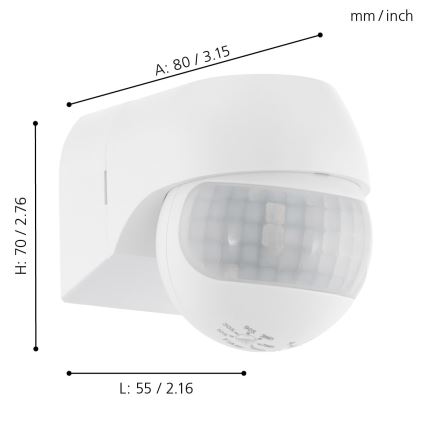 Eglo - Außensensor IP44