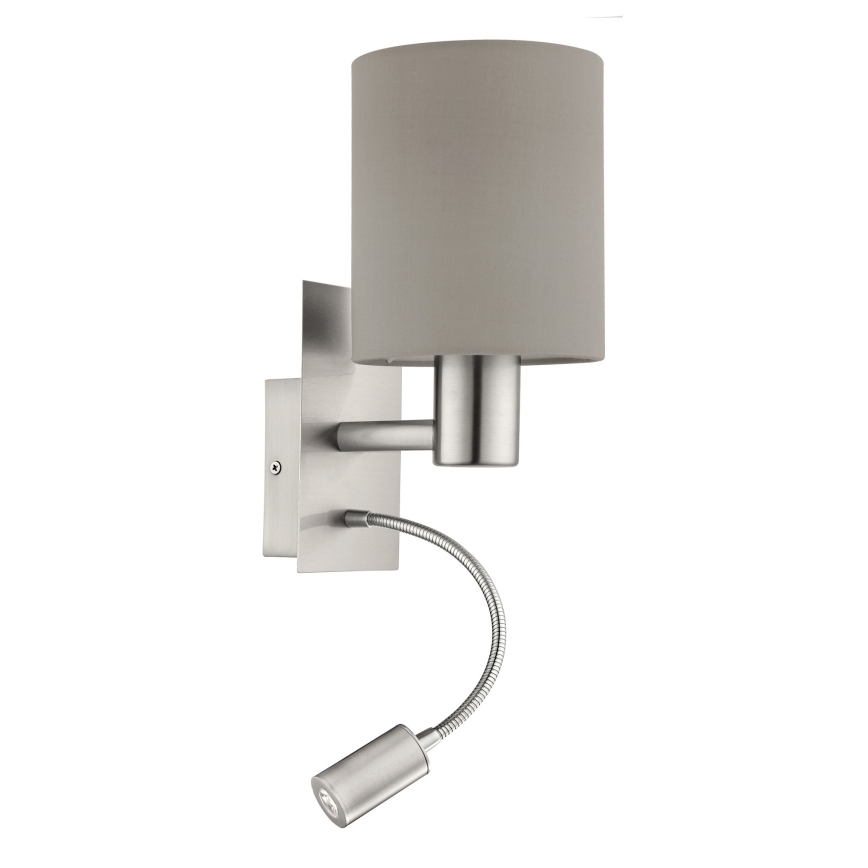 Eglo - LED Flexibles Leuchtmittel 1xE27/40W+LED/3,8W Taupe