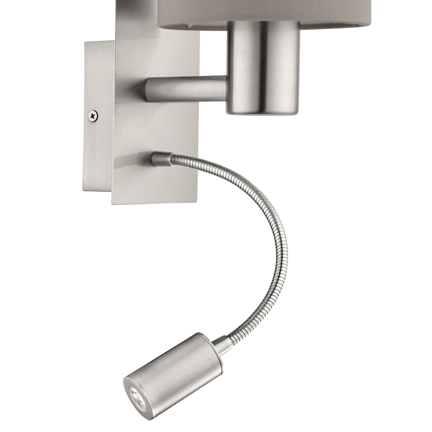 Eglo - LED Flexibles Leuchtmittel 1xE27/40W+LED/3,8W Taupe