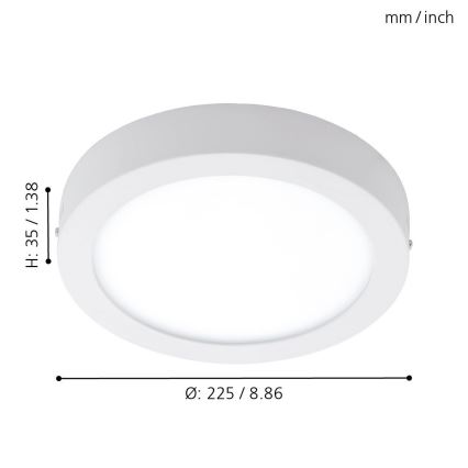 Eglo - LED Auβen-Deckenleuchte LED/16,5W/230V