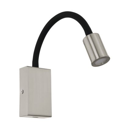 Eglo - LED Wandstrahler mit USB-Ladevorrichtung 1xLED/3,5W/230V matt Chrom