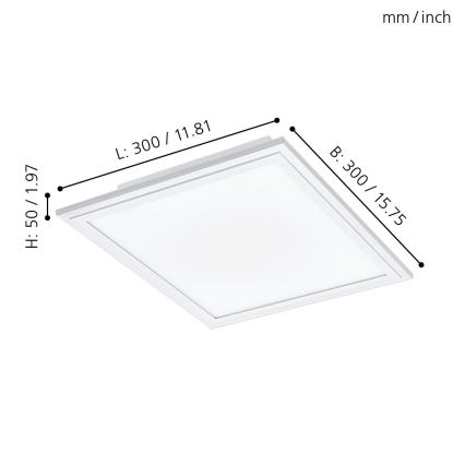 Eglo - LED Deckenleuchte SALOBRENA-C LED/16W/230V + Fernbedienung