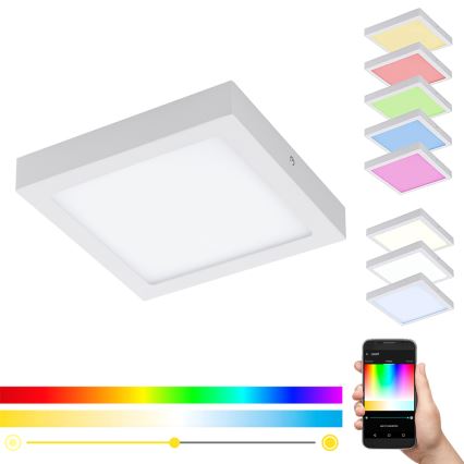 Eglo - LED RGBW dimmbare Deckenleuchte FUEVA-C LED/15,6W/230V Bluetooth