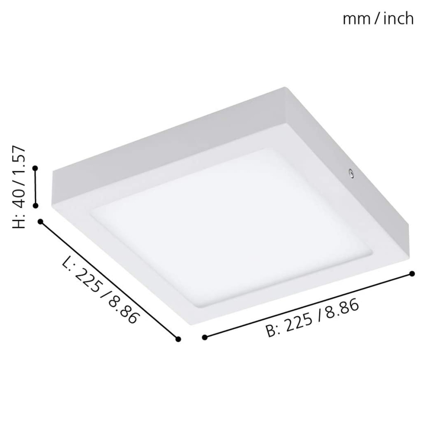 Eglo - LED RGBW dimmbare Deckenleuchte FUEVA-C LED/15,6W/230V Bluetooth