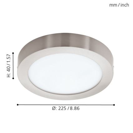 Eglo - LED RGBW dimmbare Deckenleuchte FUEVA-C LED/15,6W/230V Bluetooth