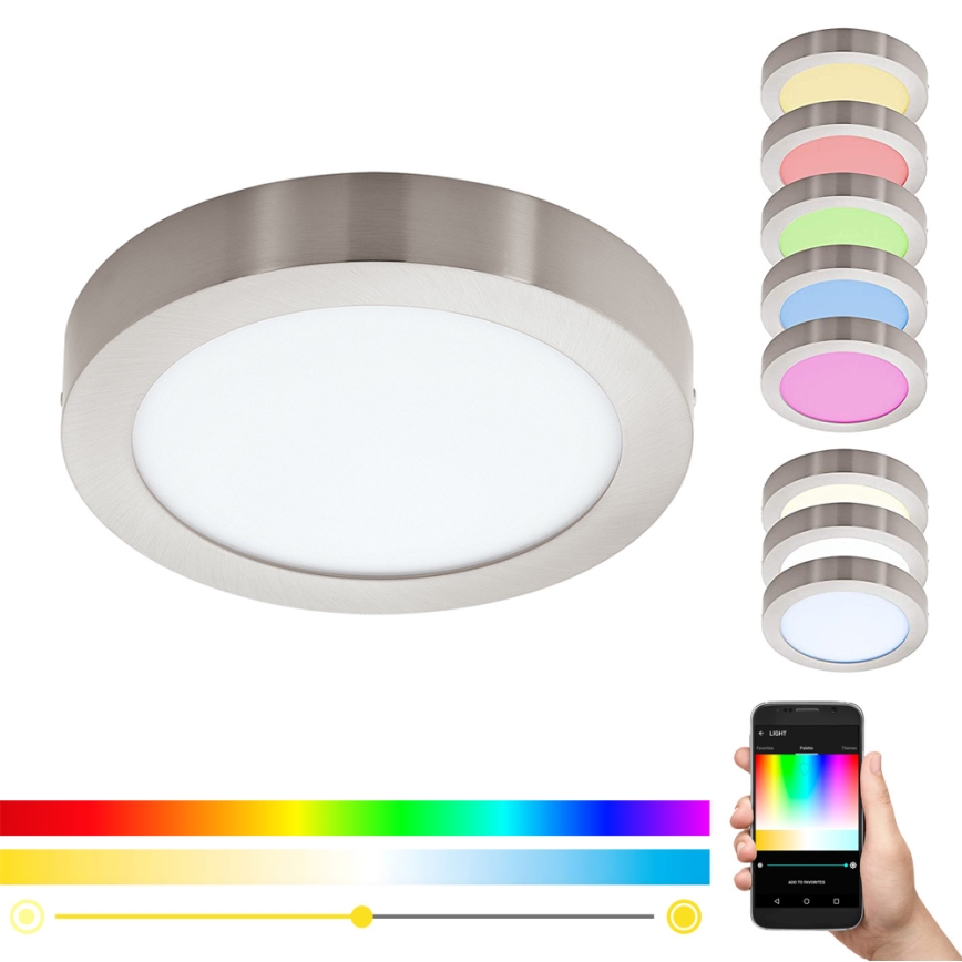 Eglo - LED RGBW dimmbare Deckenleuchte FUEVA-C LED/21W/230V Bluetooth